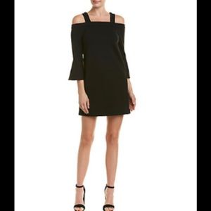 NWT OLIVACEOUS OFF SHOULDER SHIFT DRESS BLACK SZ M